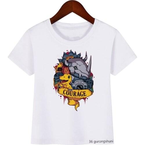 Children Clothes Boys/girls T-shirt Funny Animals Cartoon Print T Shirt Kids Tops Summer Short-sleeved Casual Street Clothing