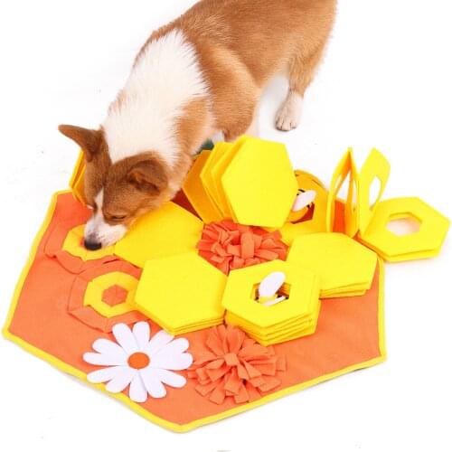 Dog IQ Training Multiple Snuffling Areas Soft Mat Puppy DogTraining Machine Washable Slow Eatting Pet Sniffing Mat Dog Supplies