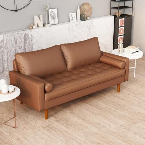 Exquisite Leather Sofa Strong Bearing Capacity Household Sofa Comfortable Fabric Casual Moments Sofa Couch Home Supplies