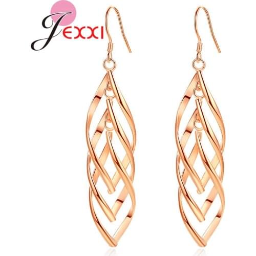 Korean Stylish Tassel Drop Dangle Earring Long Ear Line For Women Cartilage Piercing Earings 925 Sterling SilverMetal Jewellery