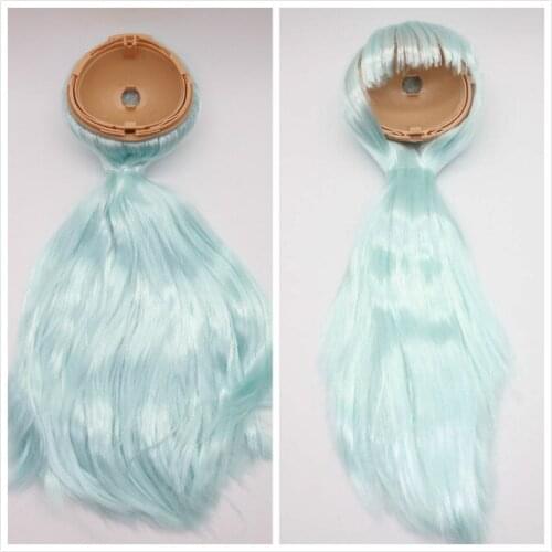 Blyth doll scalp(RBL) blue hair tan skin 1225
