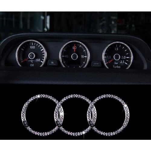 Car Crystals Interior Decoration AC Outlet Cover Tachometer Headlight Control Moulding Trim for VW Beetle 2013 - 2017