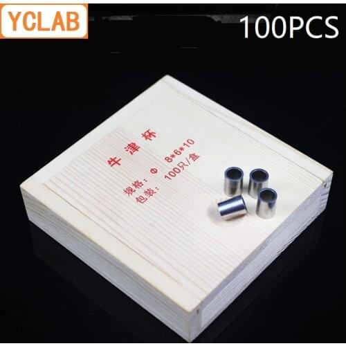 YCLAB 100PCS Oxford Cup Stainless Steel Antibiotic Titer Microbial Culture Ring Laboratory Biology Chemistry Equipment