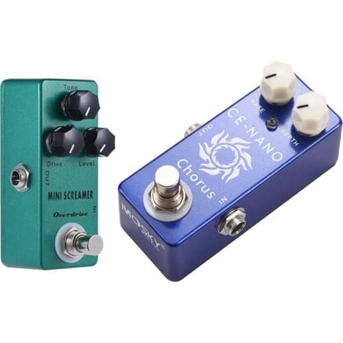 Mosky Mini Screamer Overdrive Guitar Effect Pedal With CE-NANO Electric Guitar Chorus Effect Pedal