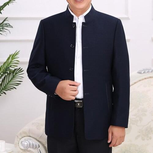 Autumn And Winter New Solid Color Jacket Men Casual Simple Single Breasted Outerwear Big Szie 4XL 50% Off