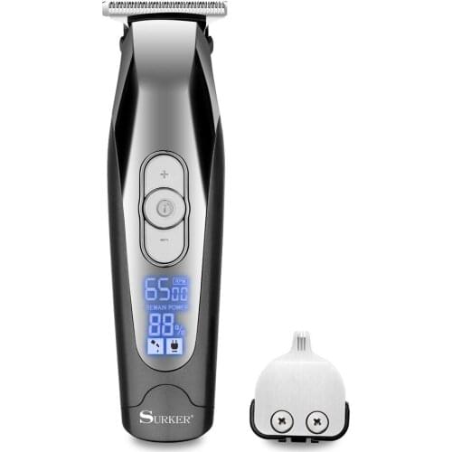 2in1 professional LED light display hair trimmer adjustable speeds hair clipper barber shop powerful electric hair cutting