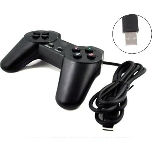 Double Shock Wired USB 2.0 Plug and Play Simple Game Playing Controller Pad Gamepad Gaming Joypad Joystick for PC Computer