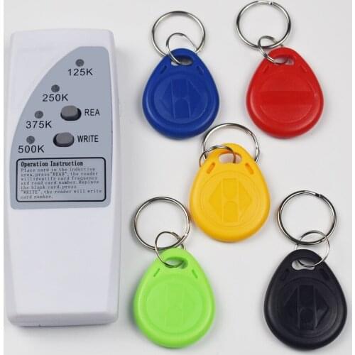 Handheld Rfid Card Reader Writer 125KHz Copier Duplicator ID Tags Programmer With Light Indicator EM4305 T5577 Key Keyfob