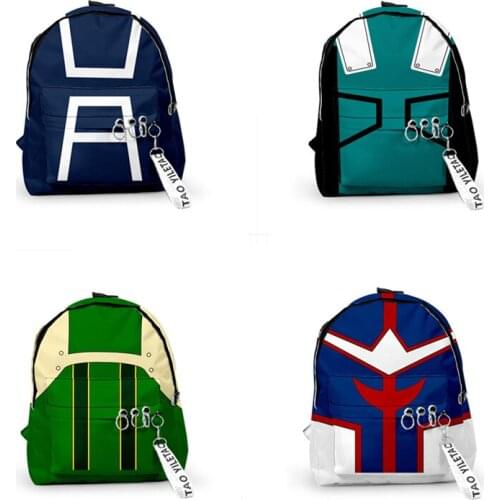 Anime Boku No My Hero Academia Midoriya Izuku Cosplay Backpack Kawaii School Bags Travel Laptop Rucksack Satchel Unisex