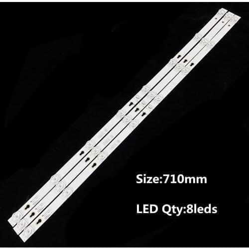 LED Backlight strip 8 lamp For TCL 40"TV 40HR330M08A7 V1 4C-LB4008-HR03J 40D2900 A