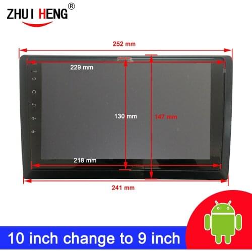 Universal Fascia 2 Din Car Radio Fascia Kit Installation Frame for Kenwood for JVC For Pioneer 10 inch Frame change to 9 inch