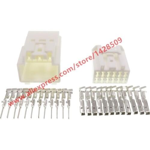 10 Sets 12 Pin Car ECU Plug Computer Wire Socket Female Male Auto Connectors For Nissan