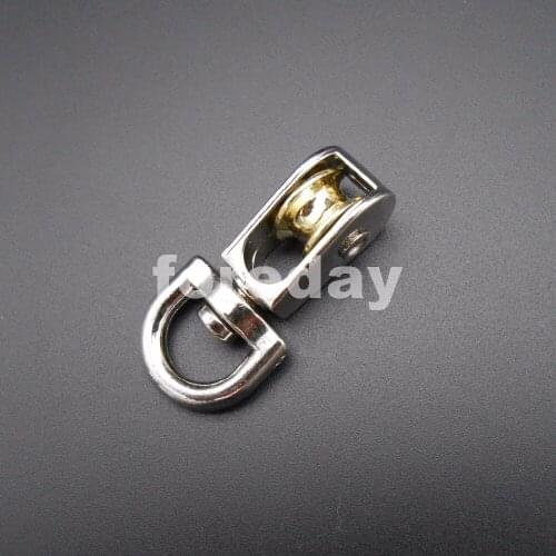 100PCS X High Quantity Zinc alloy Swivel Pulley Rigging Lifting Wheel Fixed pulley 43MM Single Way 100KG 100PCS/LOT *FD566X100