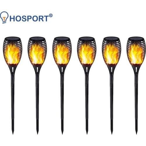 4pcs Solar Flame Lamp Outdoor Torch Lights IP65 Safety Waterproof Light Flicker Lights for Garden Decoration Landscape Lawn Lamp