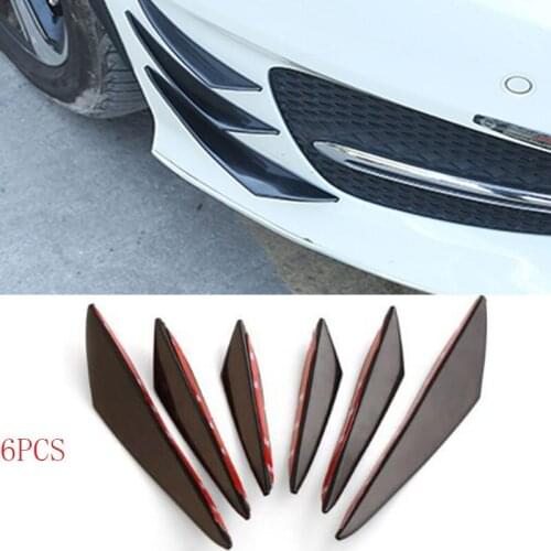 6 universal front bumper lip spoilers Accessories for Jaguar XF XJ XJS XK S-TYPE X-TYPE Volvo S40 S60 S80 XC60 XC90 V40