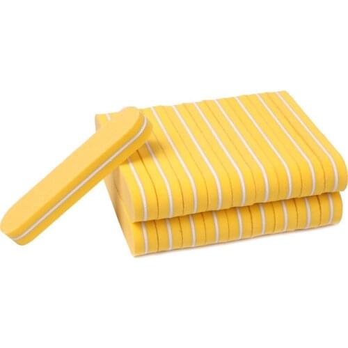 60pcs/lot Nail Buffer Mini Sponge Nail File Oval Shape Washable Double Side Buffing 100/180 Grit vijlen nails Manicure Set