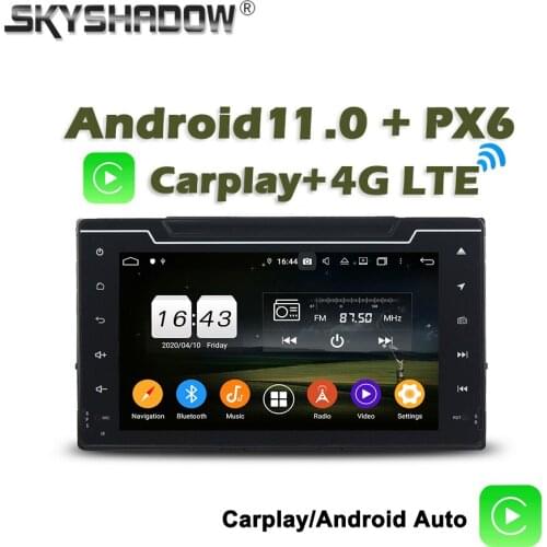 720P Wireless Carplay PX6 Android 10.0 4G+64GB Car DVD Player Wifi RDS RADIO Bluetooth 5.0 GPS For Toyota Corolla Innova Crysta