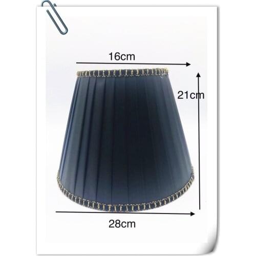 Lamp shade for table lamp Solid back wave pattern gold edge lampshade Fashionable Decorative E27 table lamp cover for bedroom