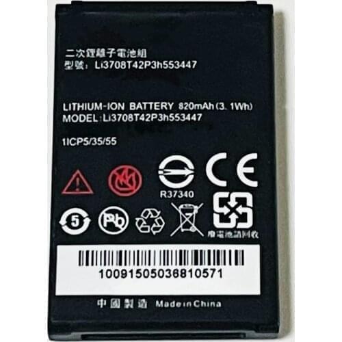 3.7V 820mAh Li3708T42P3h553447 For мтс Business 840 Battery