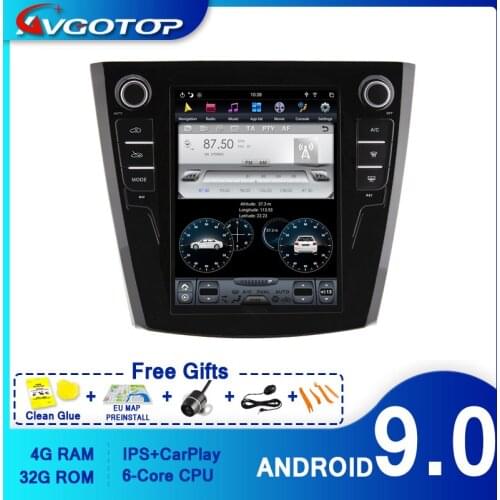 AVGOTOP Android 9.0 Tesla Auto Multimedia for RENAULT KADJAR 2015-2019 Carplay GPS DSP Vertical Screen Vehicle Radio