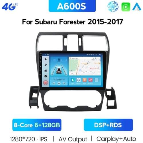 RDS Android 10.0 For Subaru Forester XV WRX 2012-2015 Car Radio Multimedia Player 2 Din 6+128G DSP BT Split Screen GPS Navigaion