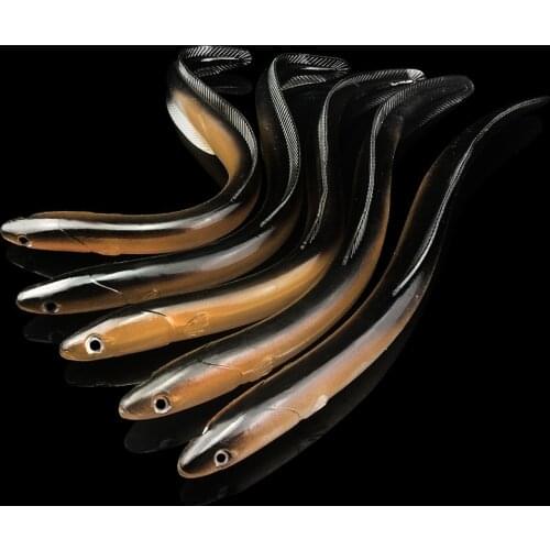Big Softbait 30cm 58g Silicone Rubber lure Soft Eel fish Bait Swimbait Fishing Sea Saltwater Fish