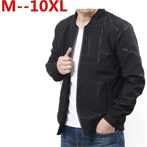 10XL 8XL 6XL 5XL brand sale quality Bomber casual jackets coat men, cotton jacket black solid coats clothing Jacket clothes