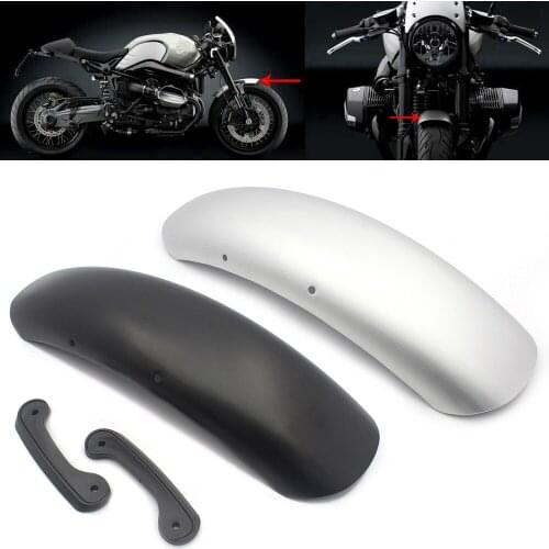 Aluminum Front Fender Mudguard Mud Spash Guard For BMW R NINE T R9T 2014 -2019 Black / Silver