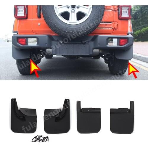 For Jeep Wrangler JL 2018-2021 Fender Mudguards Mud flaps Splash Guards Mudguard Car Styling Accessories