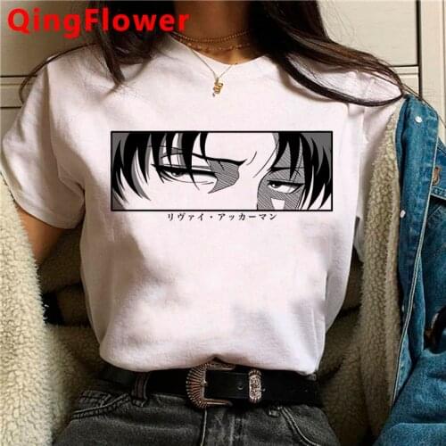 Shingeki No Kyojin Attack on Titan t-shirt clothes women couple clothes ulzzang plus size kawaii summer top streetwear