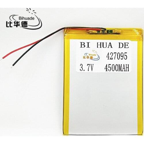 Li-Po 427095 Battery 4500mAH Li-ion Tablet pc battery For 7,8,9 inch tablet PC 3.7V Polymer lithiumion Battery With High Quality