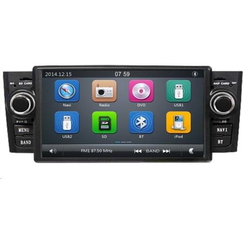 2 Din Car DVD Multimedia Player For Fiat/Grande/Punto/Linea 2007 2008 2009 2010 2011 2012