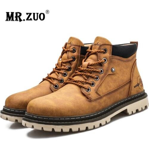 Men boots fashion 2021 Ankle Boots warm Microfiber leather shoes men winter shoes luxry mans winter sneakers plus size 38-47
