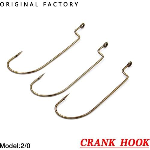 Howdes 5pc/ bag Fishing Hook Set Carbon Steel Wide Crank Hook Offset Fishhook for Soft Worm Lure Barbed Hook carp Fishing Hooks