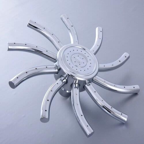 Bathroom Accessory 7.7 Inch Polished Chrome Water Saving Top Rain Shower Head Bathroom Fitting ash229