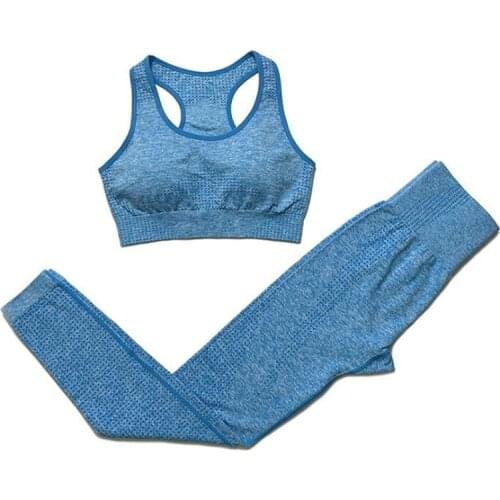 Newest Seamless Yoga Suits Women Energy Gym Fitness Clothing High Waist Leggings Bra Yoga Sets Training Sport Running Sportswear