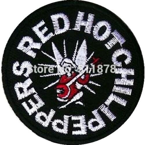 PEPPERS Music Band EMBROIDERED IRON On Patch T shirt Transfer APPLIQUE Heavy Metal Rock Punk Badge Party Favor