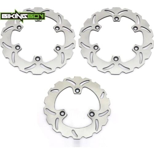 BIKINGBOY Front Rear Brake Disks Discs Rotors For Honda CBR 500 F 87 88 89 90 CBR 600 F Hurricane 87-90 VFR 400 Z 1986 1987 Set