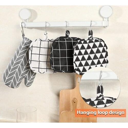 Oven Mitts and Pot Holders Kitchen Microwave Mitts Heat Resistant Oven Mittens and Oven Hot Mitts Pad for Cooking