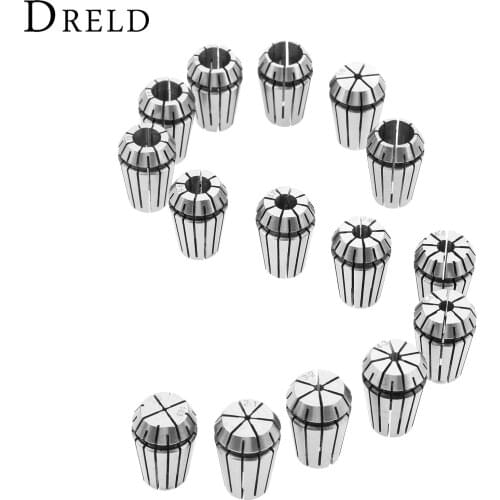 ER20 Spring Collet Chucks Tool Holder For CNC Engraving Machine Milling Lathe Tool 1/2 Inch(12.7mm) 1/8 Inch(3.175mm) 1-13mm+Box