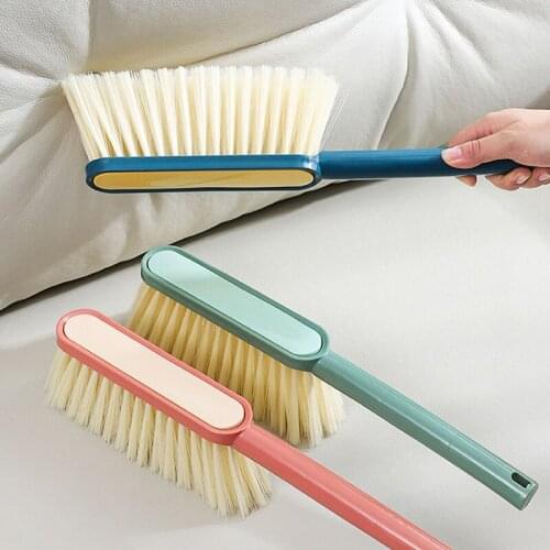 Household Sweeping Brush Long-Handled Soft Bristle Brush Carpet Sofa Bed Sheet Cleaning Tool Dust Removal Household Items