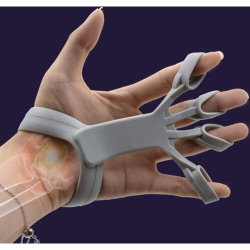 Hand Gripper Silicone Finger Gripper Strength Trainer 6.6LB/8.8LB/11LB Finger Expander Exercise Hand Stretcher For Rehabilition