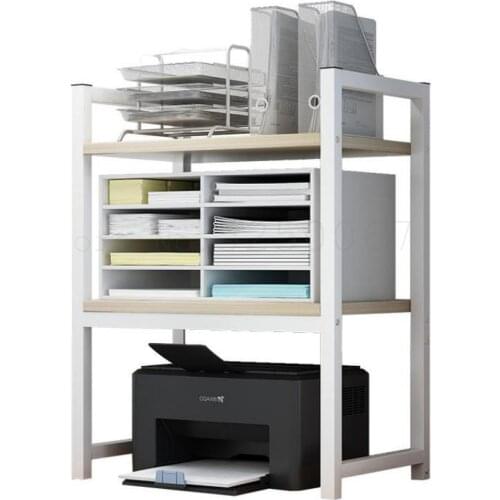 Printer Rack Office Double-deck Receiving Rack Desktop Document Copier Rack Multifunctional Household Simple Storage Rack