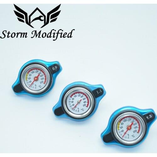 SuTong Racing Temperature Gauge With Utility safe 0.9 and 1.1 and 1.3 Bar Water Temp Gauge Thermo Radiator Cap Tank Cover