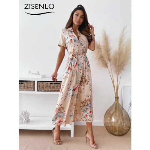 ZISENLO Fashionable Shirt Dresses