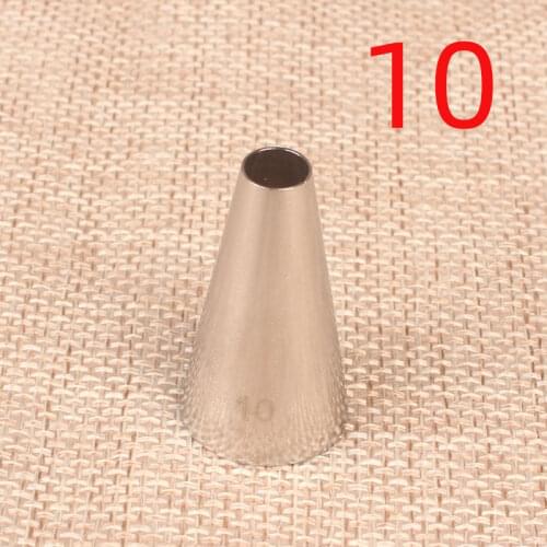 10# round Hole Cream Decorating Mouth DIY Cake Baking Tool Small Number 304 Stainless Steel
