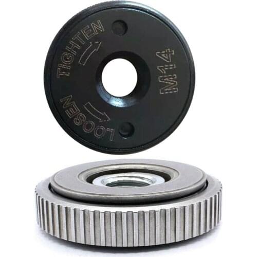 2Pcs M14 Thread Angle Grinder Inner Outer Flange Nut Set Replacement Quick-Release Nut Clamping for Metabo Makita