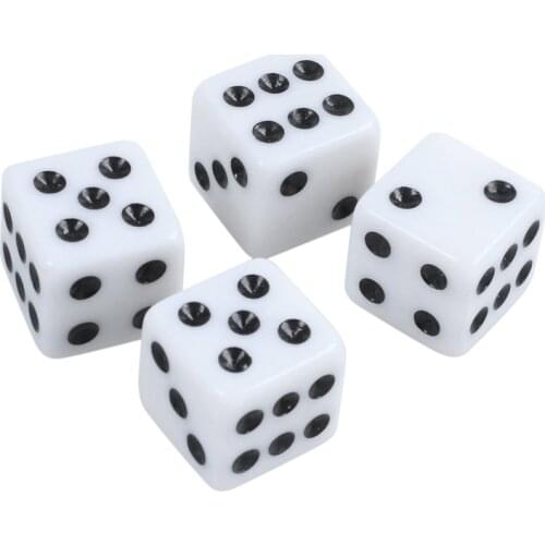 4 Pcs Car Vehicle Dice Design Tire Valve Wheel Stem Caps Covers