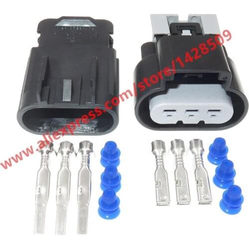 5 Sets 3 Pin Auto Camshaft Position Sensor Plug Female Male Sealed Waterproof Connector For Buick Chevrolet 15326626 15326614