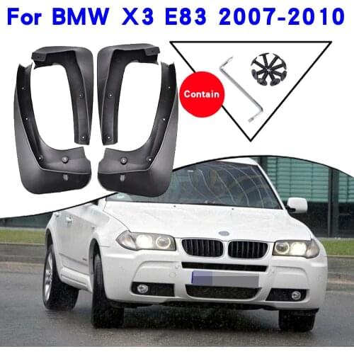 Car Fender Accessories For BMW X3 E83 2007 2008 2009 2010 Mudguards Splash Guards Fender Mudflaps Car Fender Mud Flaps